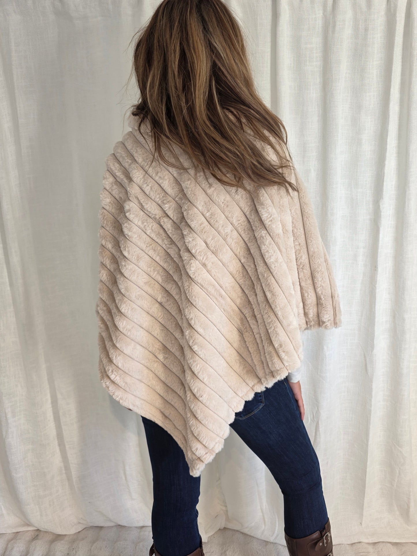 Poncho Beige
