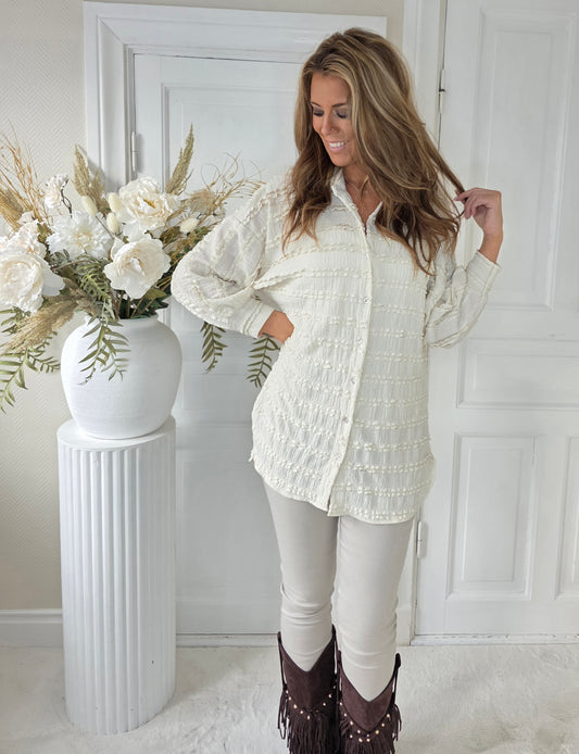 Skjortklänning Beige