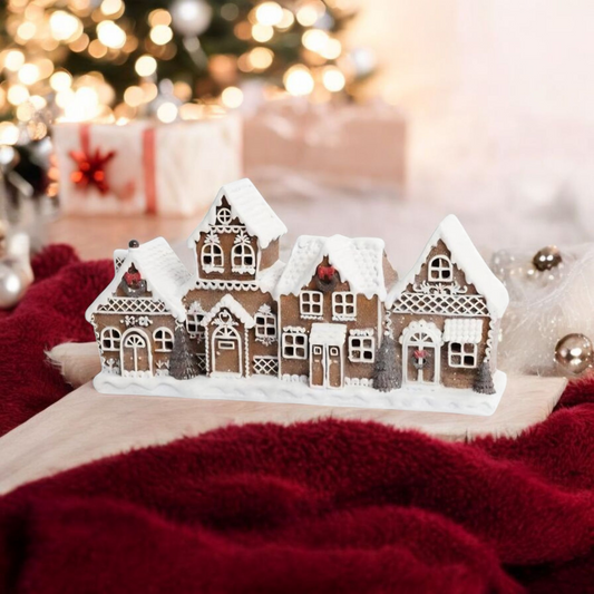 Pepparkakshus ledbelysning 24 cm