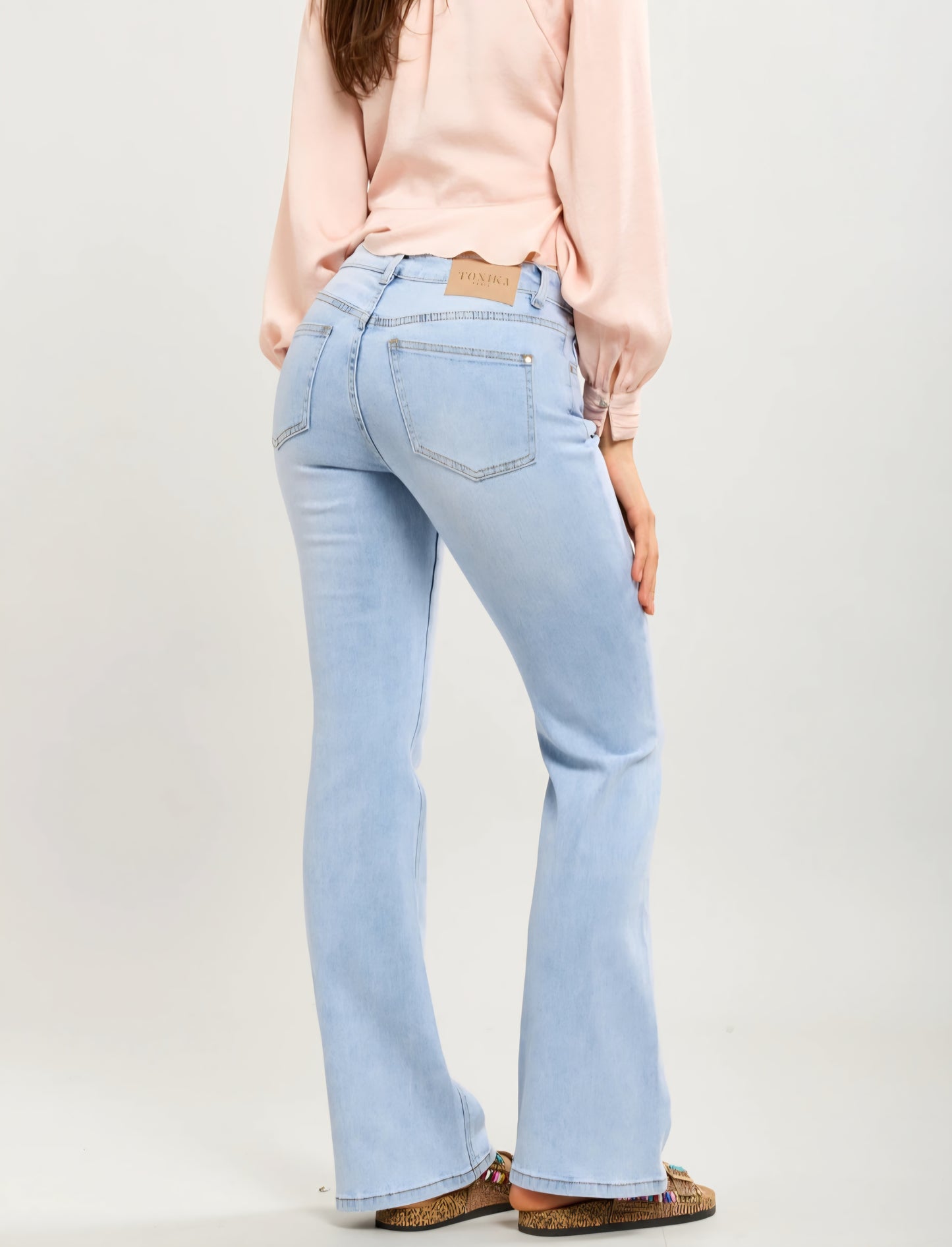 Toxik stretchiga bootcut-jeans