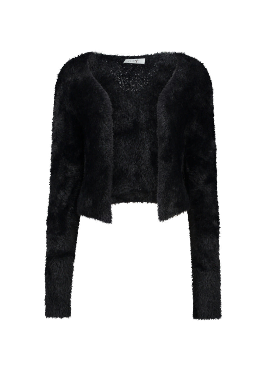 Kofta fluffig Adi Svart