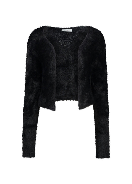 Kofta fluffig Adi Svart