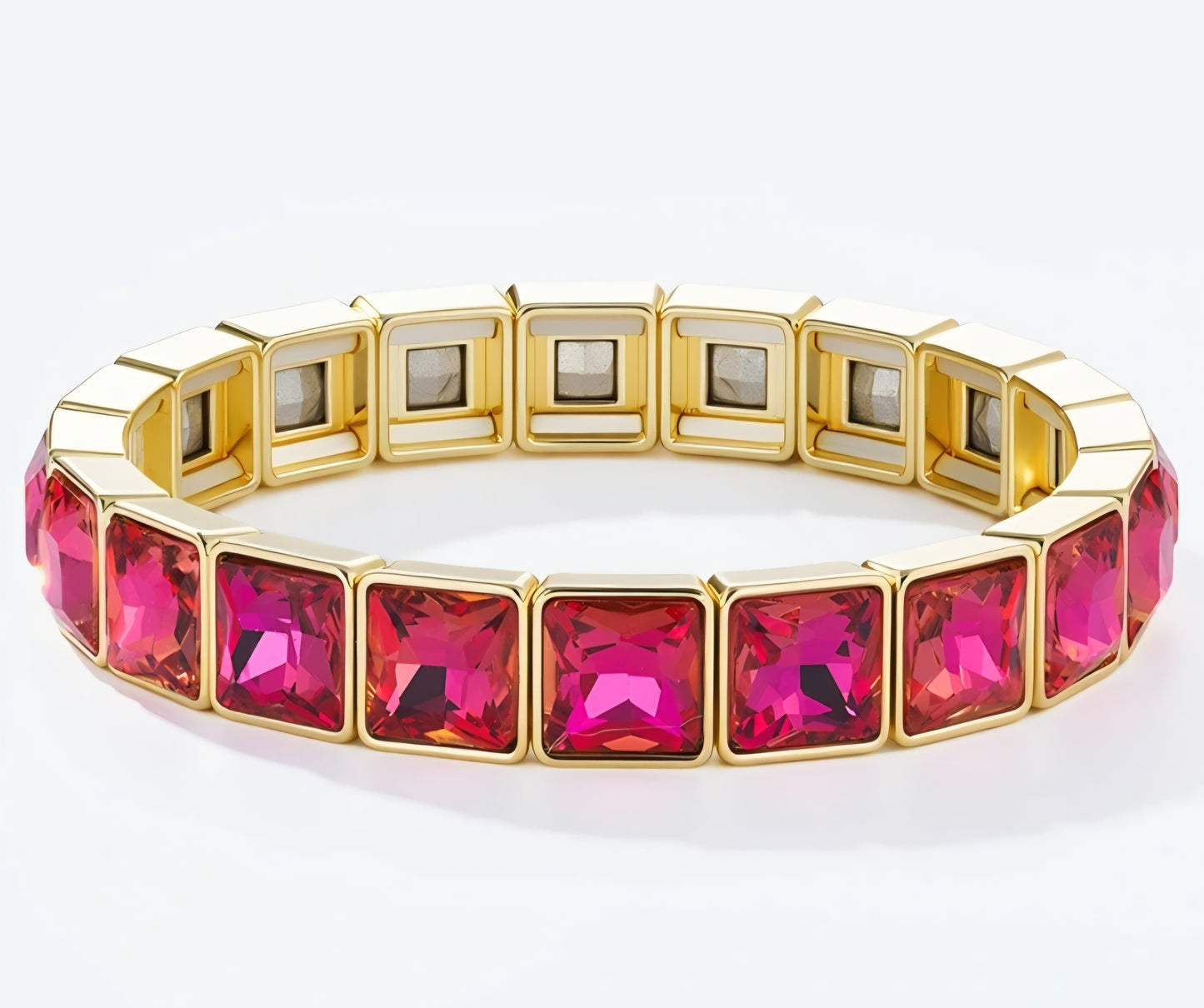 Elastiskt armband Cerise Nickelfritt