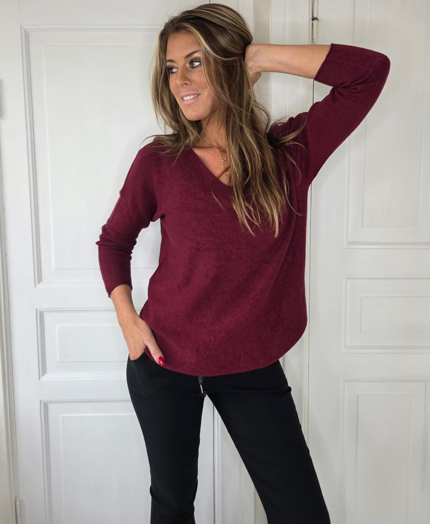 Sömlös stickad tröja Bourdax