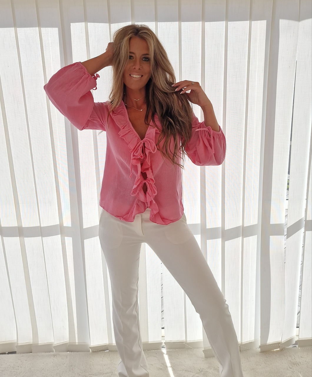 100% VISKOSE BLUS Rosa