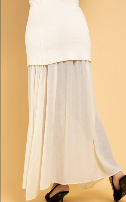 Kjol Rebecca Offwhite