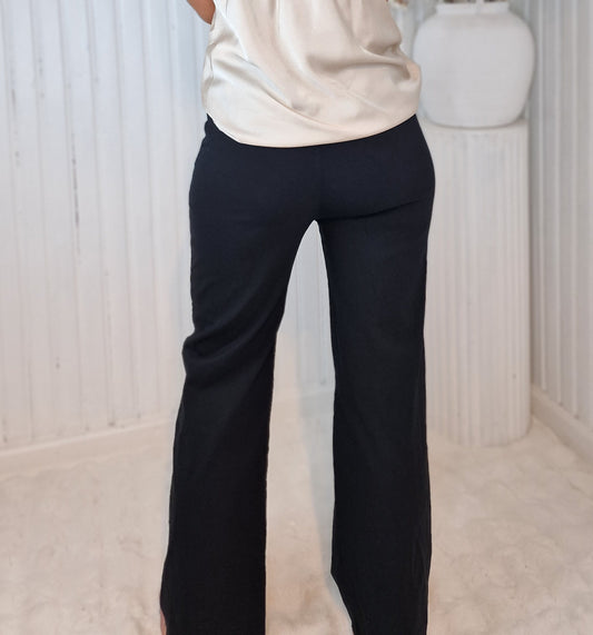 Pantalón milagro liso Negro