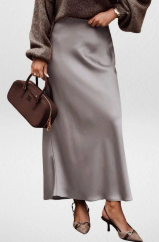 Satinkjol Tina Taupe