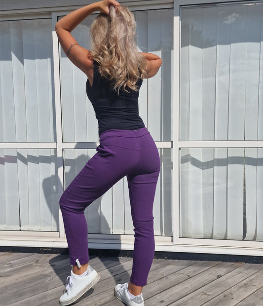 Pantalón milagro liso camel claro