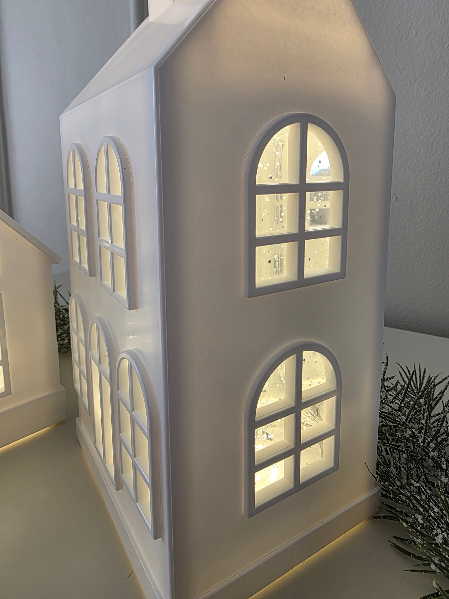 Inomhusdekoration belysning Vinter 22 cm Timer