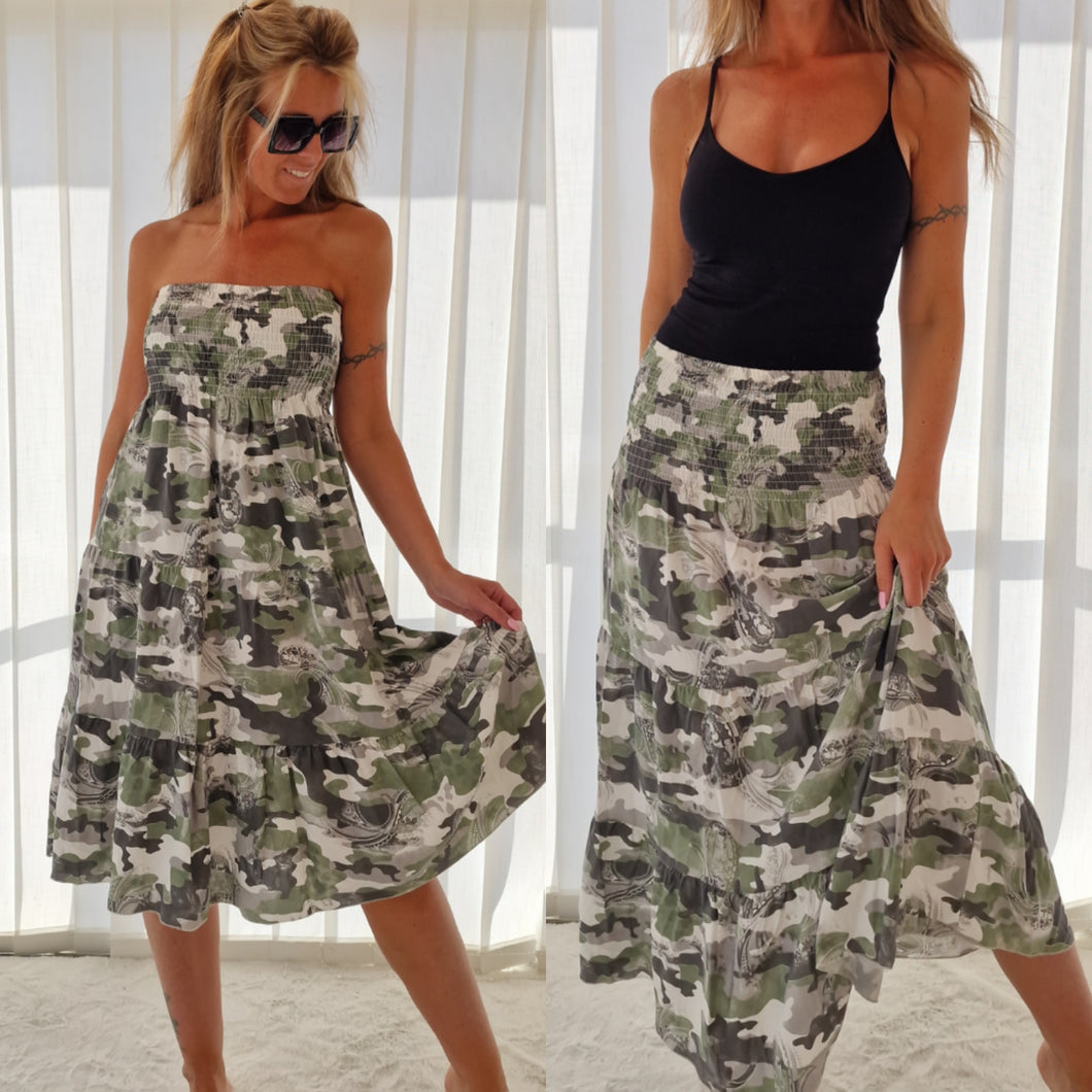 Kjol/Klänning Ally Camoflage