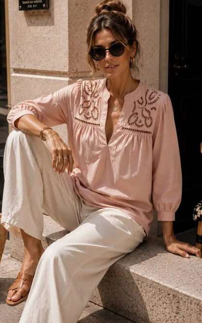 Rosa skjorta Vida