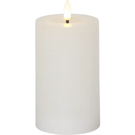 LED Blockljus Flamme 10 cm, Timer