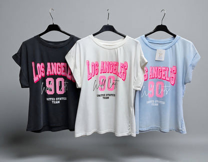 Bomulls-T-shirt Los Angeles