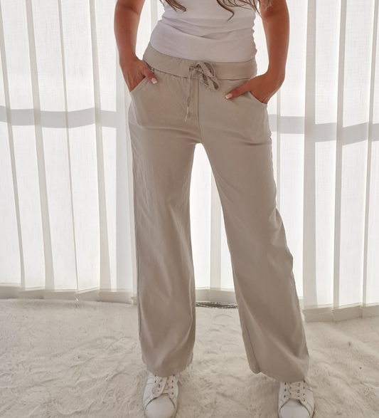 Miracle pants plain Black