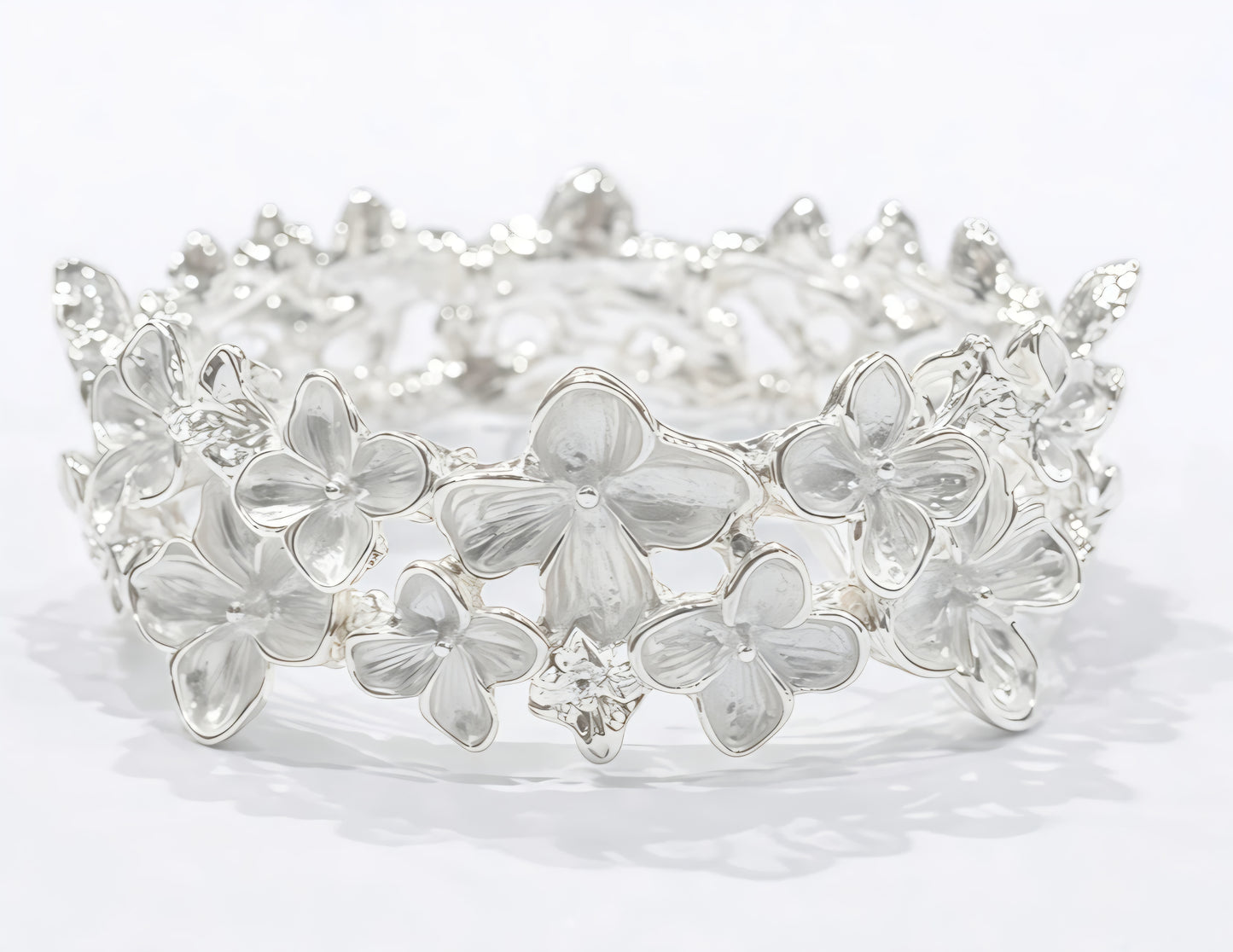 Elastiskt armband Silver Nickelfritt