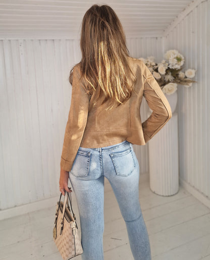 Perfecto mocka JACKET CAMEL