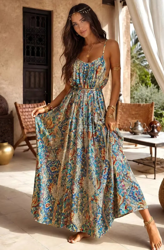Böljande sommarklänning Plussize