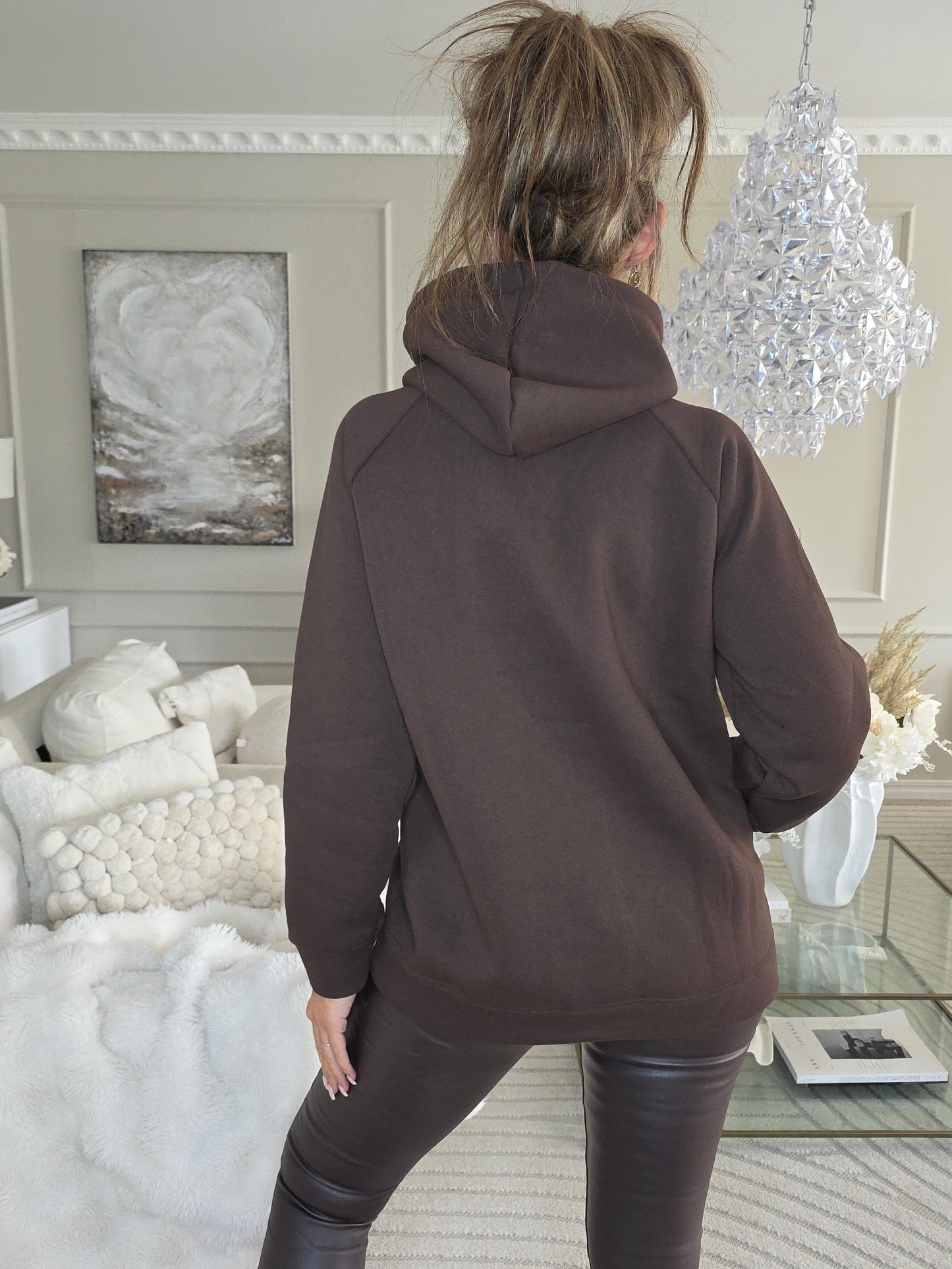 Prosecco Mood Hoodie Brun