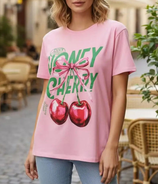 Honey Cherry T-shirt Rosa