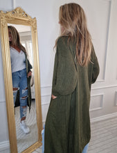 Ladda upp bild till gallerivisning, Cardigan  Lång Penny Grön
