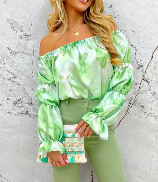 SATINBLUS Singoalla Grön