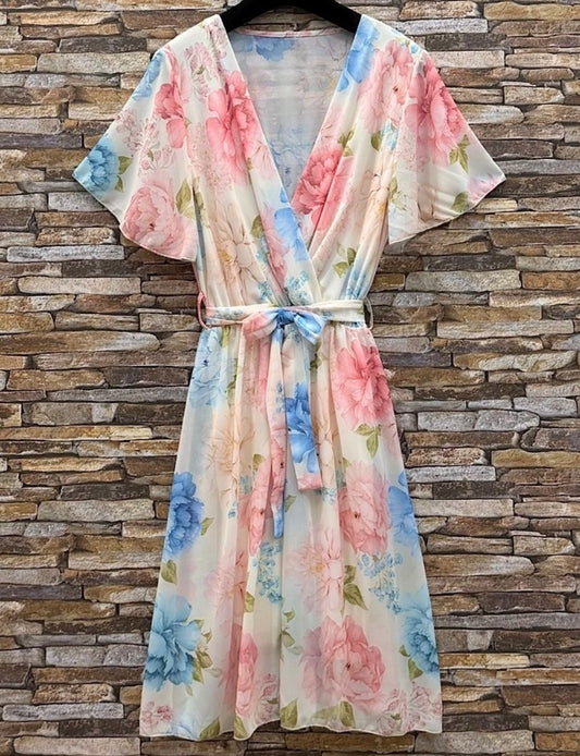 FIONA omlottklänning Vit