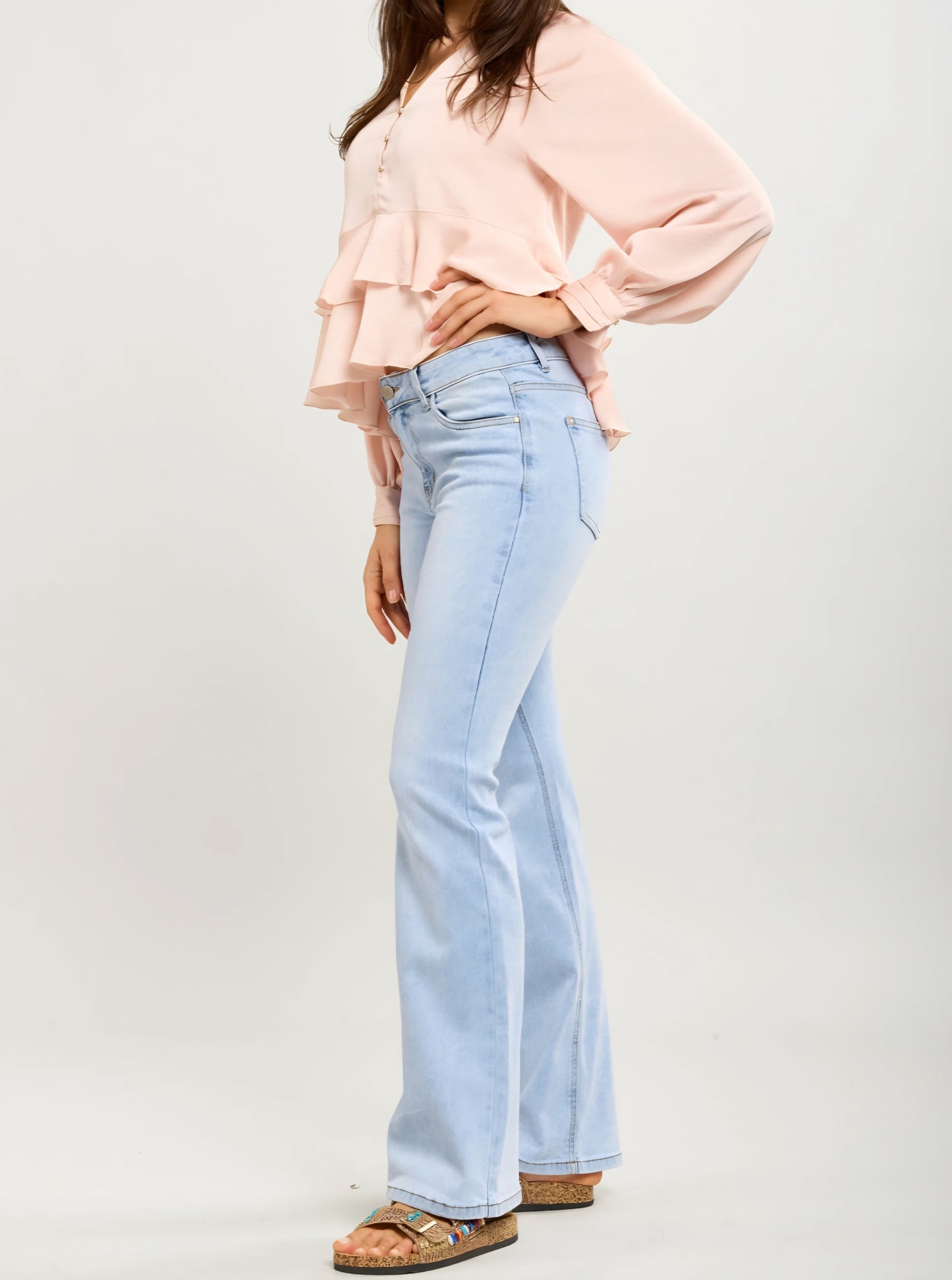 Toxik stretchiga bootcut-jeans