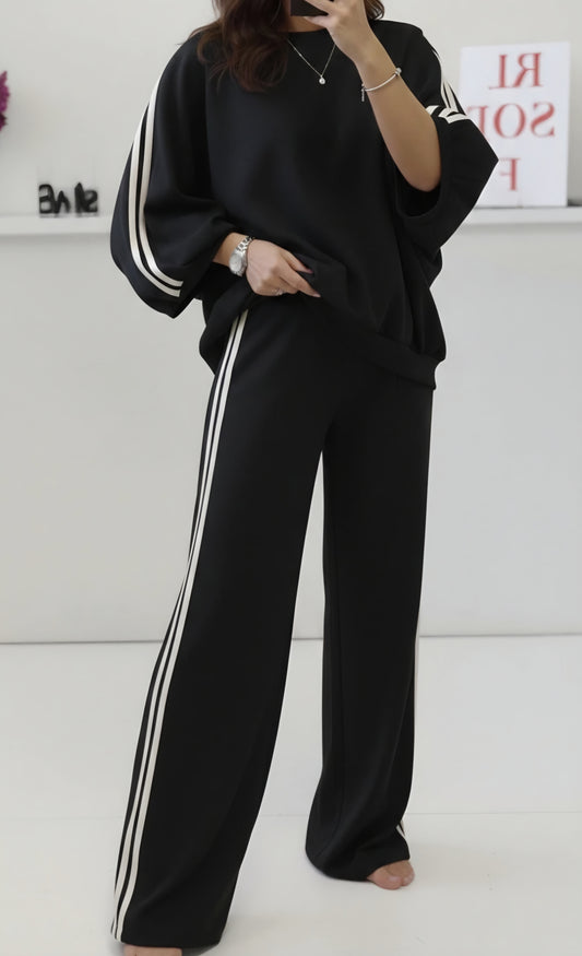 Set, Byxa+Tröja Svart