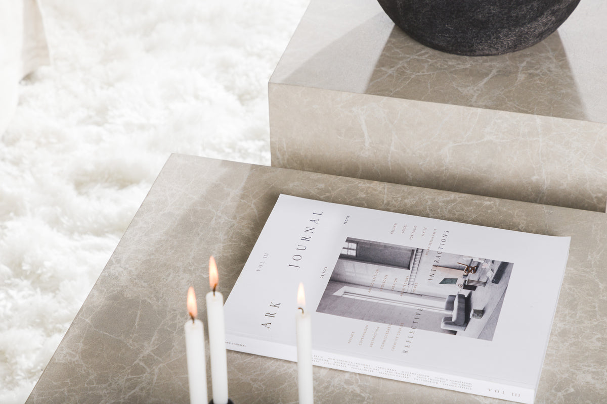 Sidobord York 40x40 cm Beige