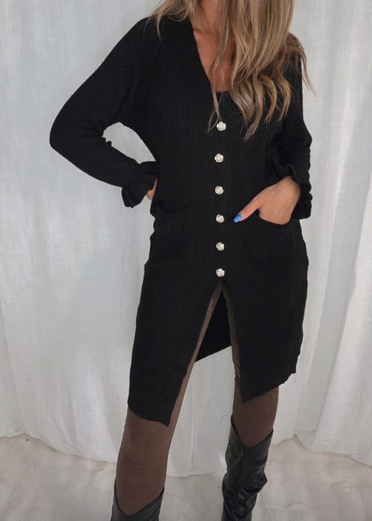 Cardigan Svart