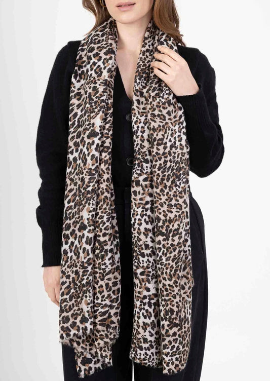 Leopardmönstrad halsduk