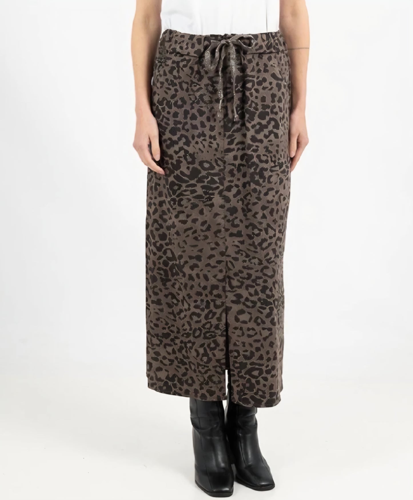 Mirakel Kjol leopard Lång Brun