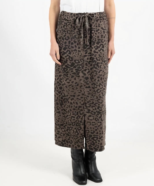 Mirakel Kjol leopard Lång Brun