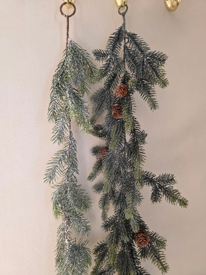 Grangirlang med frost 180 cm