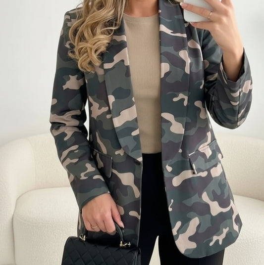 Camouflage blazer