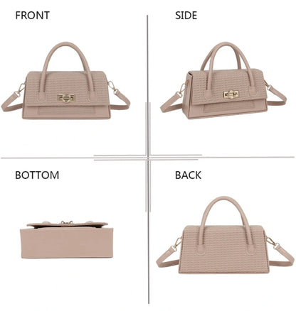 Gallantry Flätad Handväska Taupe