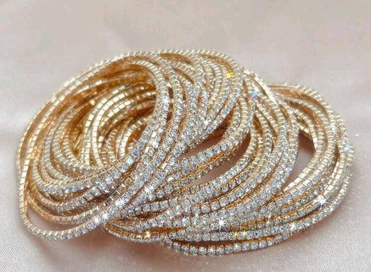 Strass armband Guld