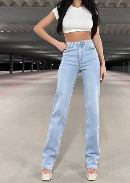 Extra långa jeans med rak passform