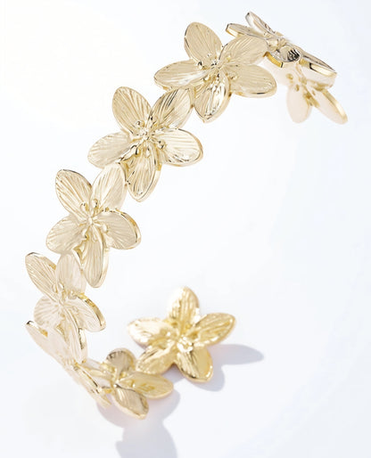 Armband i rostfritt stål Blommor