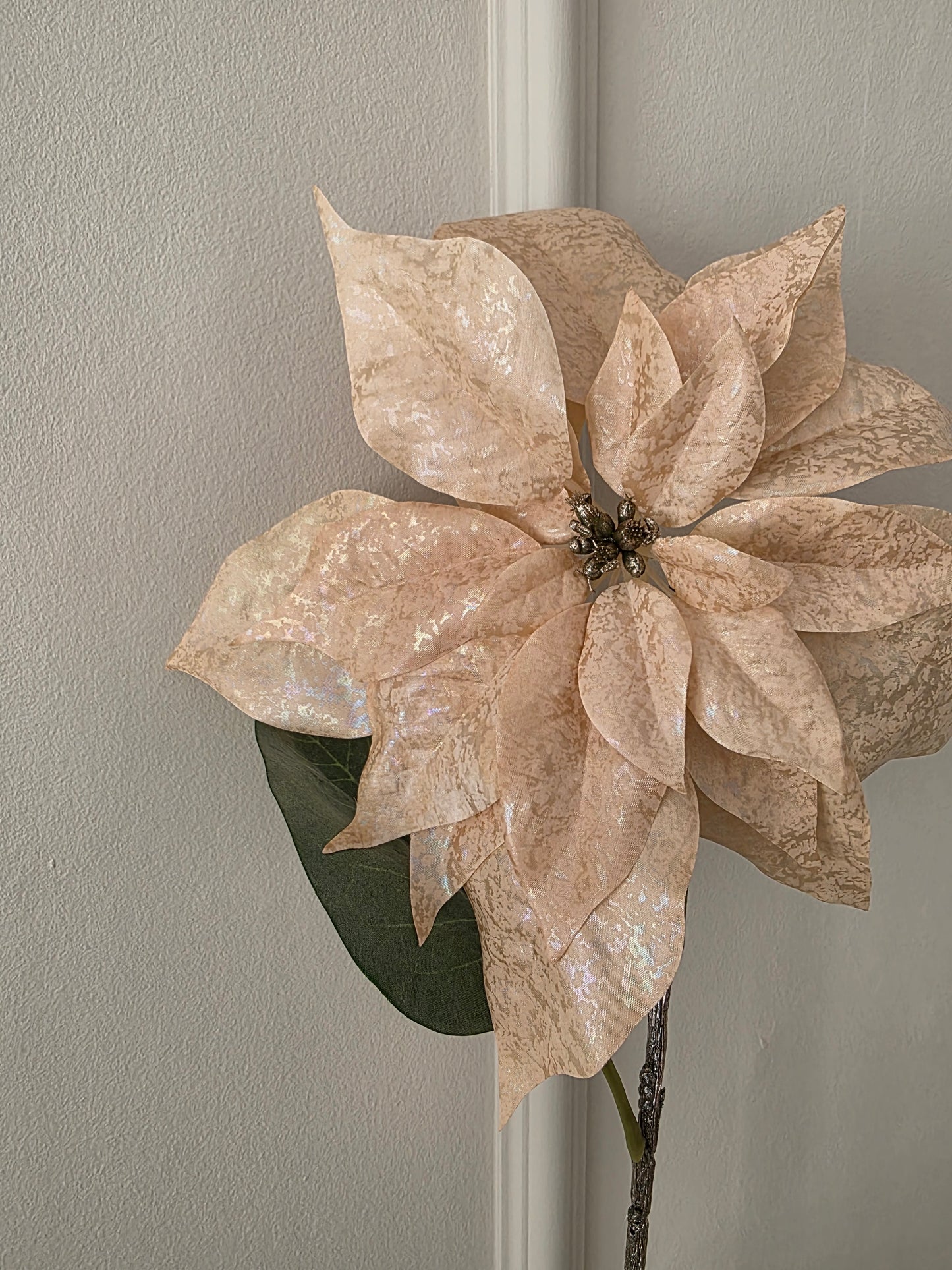 Julstjärna Champange Shimmer 70 cm