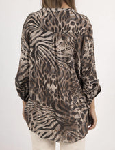 Load image into Gallery viewer, Leopard skjorta Brun
