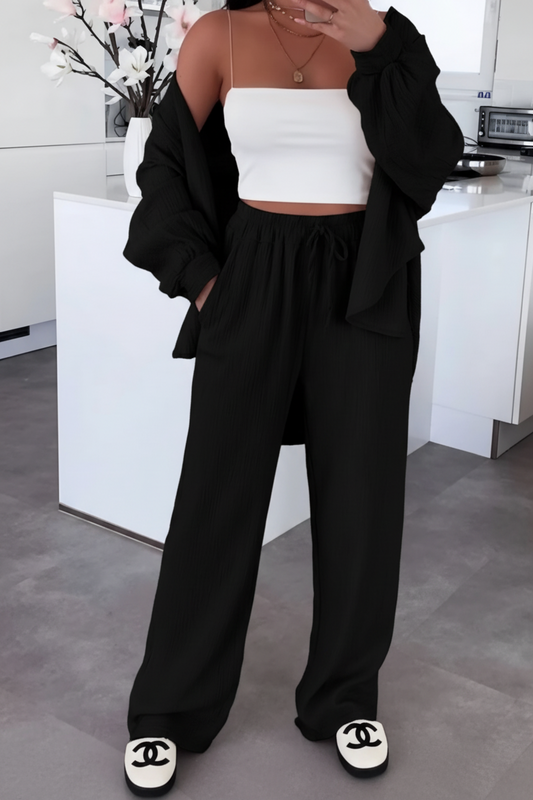 Set, Byxa+Skjorta Svart (kopia)