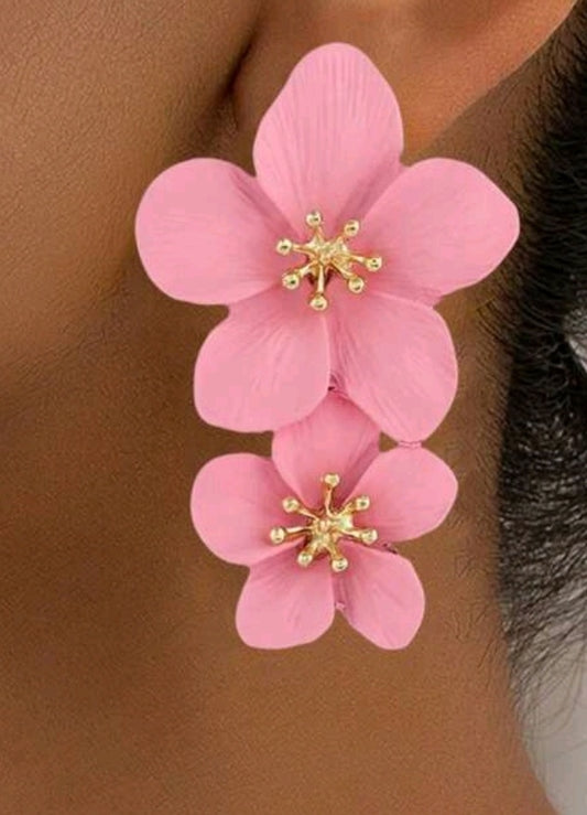 Öronhänge Blomma Rosa