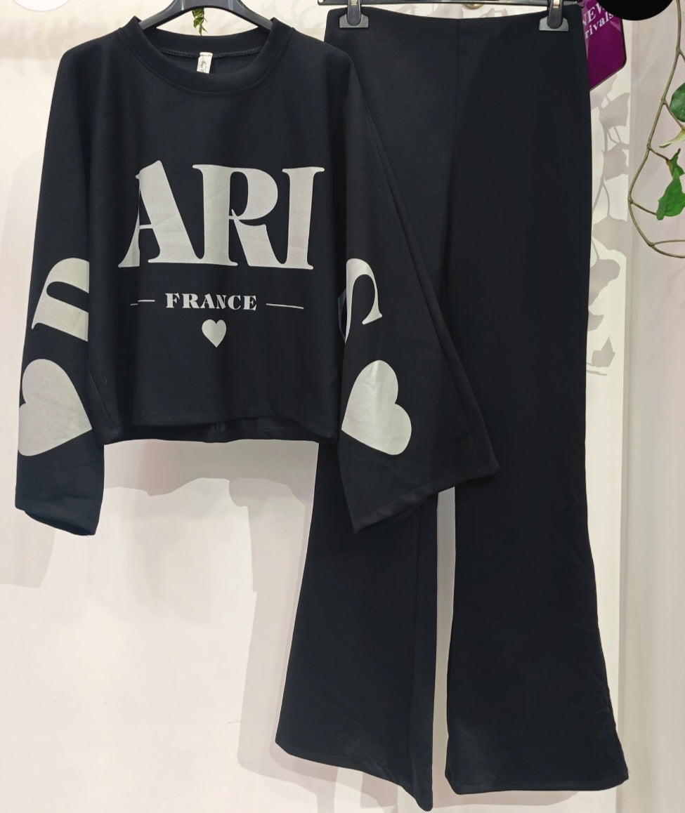 Joggingset Paris Svart