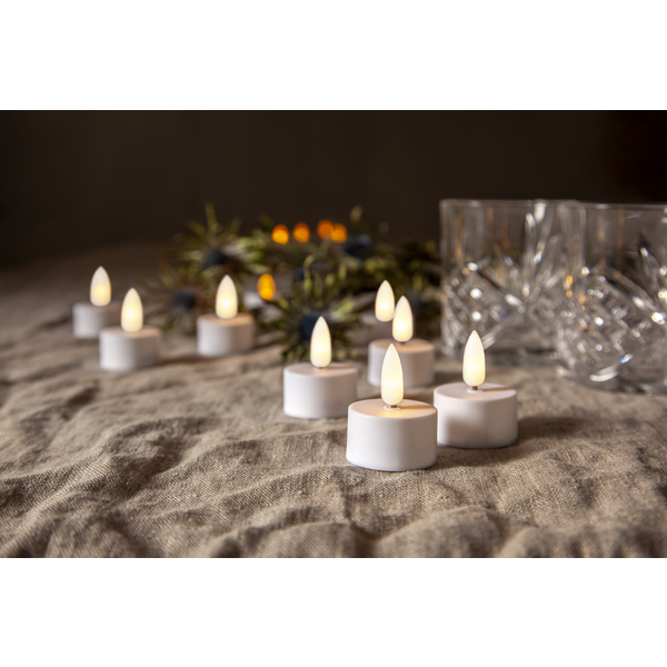 LED Värmeljus 2-pack Flamme TIMER