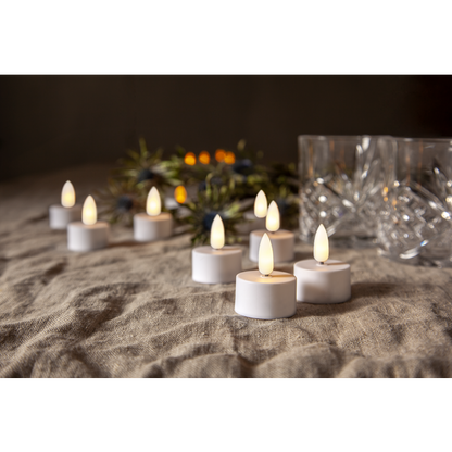 LED Värmeljus 2-pack Flamme TIMER