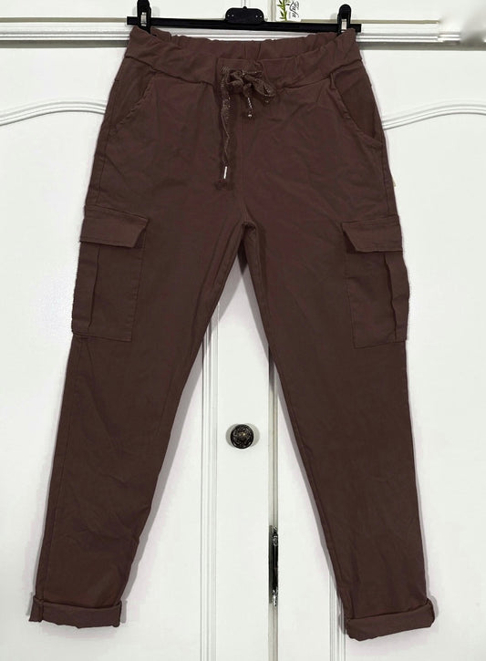 Mirakel byxa Cargo/fickor Coffee
