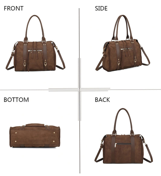 Gallantry tote-väska i mocka Brun