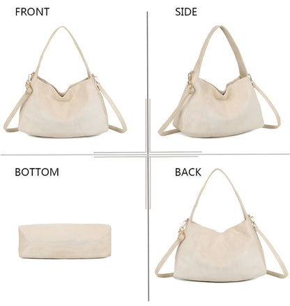 Gallantry Stor Mockahandväska Beige